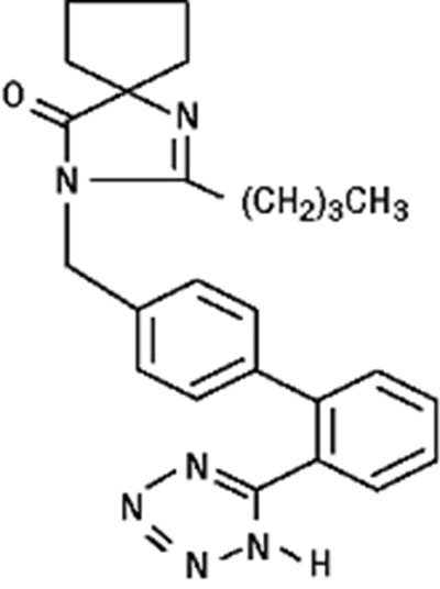 Image Of Irbesartan Chemical Structure (Irbesartan Chemical Structure)